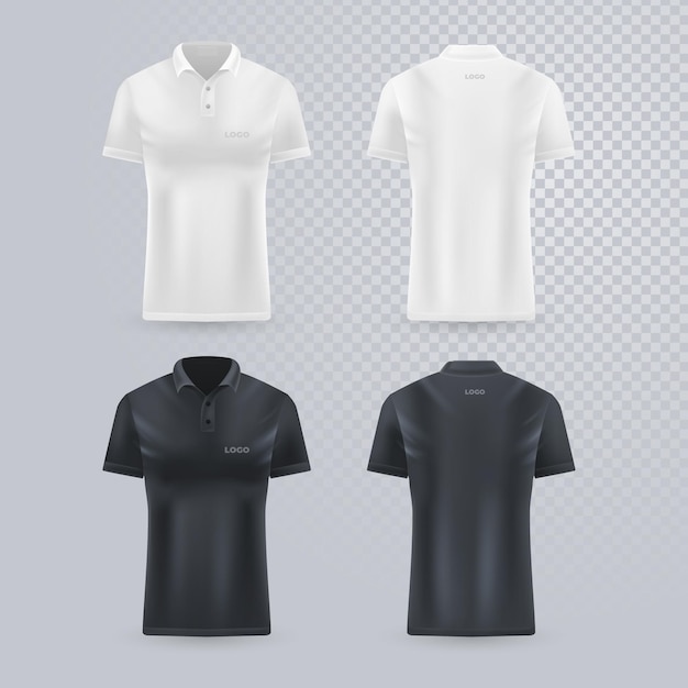 Kostenloser Vektor poloshirt kollektion