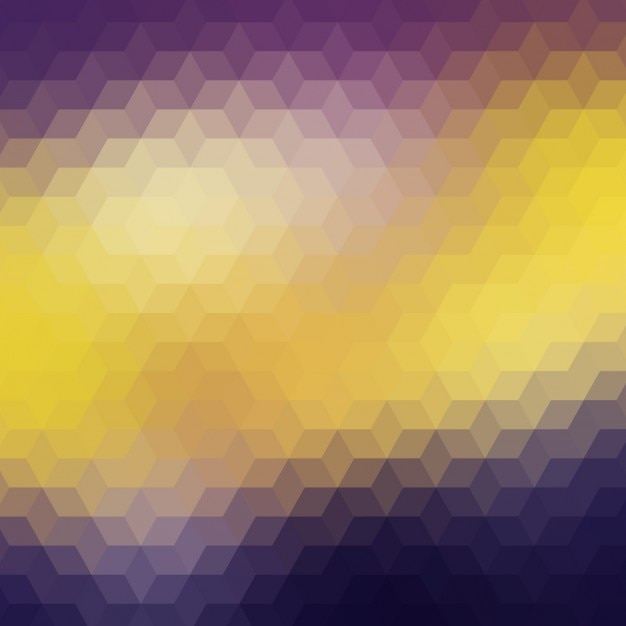 Polygonal hintergrund in lila und gelb