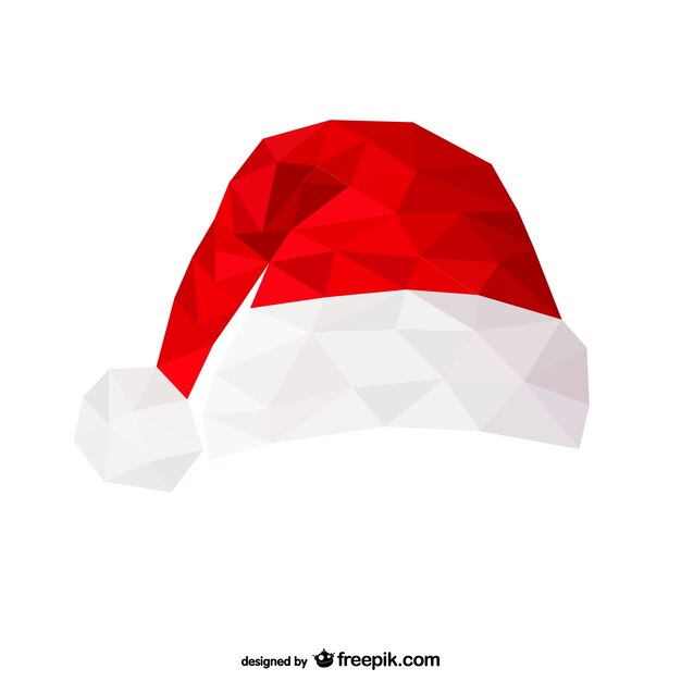 Polygonale Weihnachtsmann-Hut