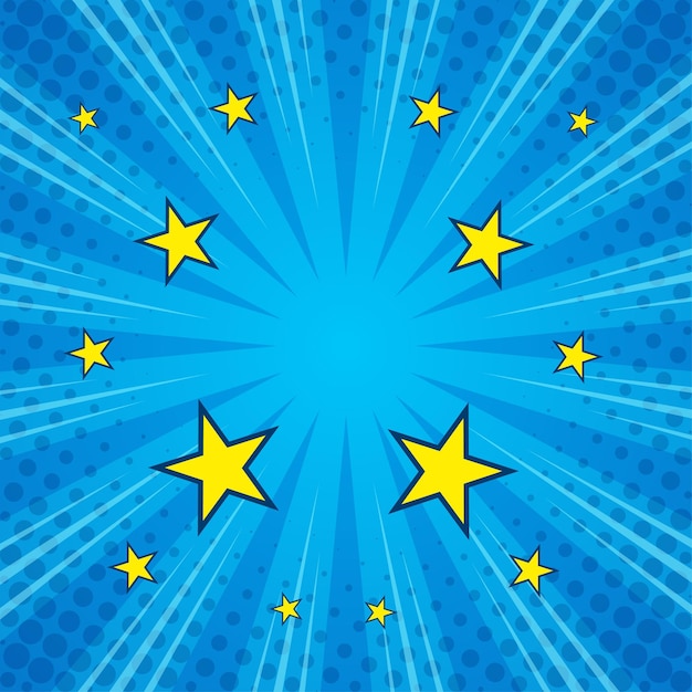 Pop-Art-Comic-Zoom-Linien-Ausdruck-Hintergrund