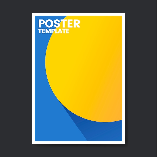 Kostenloser Vektor pop-farben-plakat-template-design