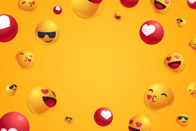 Positive Reaktionen mit leerem Hintergrund