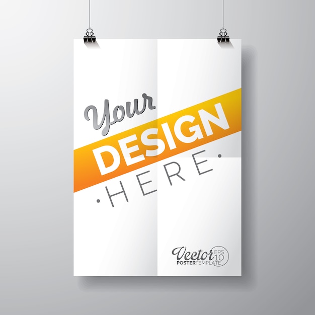 Kostenloser Vektor poster template-design