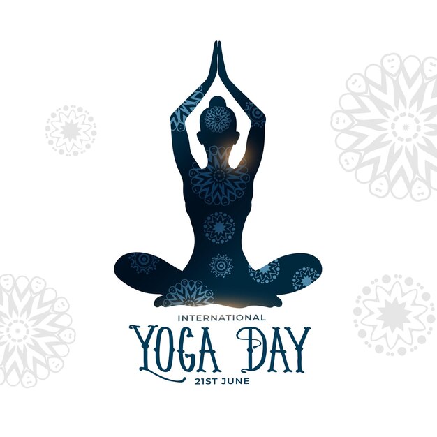 Poster zum Konzept des Internationalen Yoga-Tages Chakra für einen Social-Media-Post