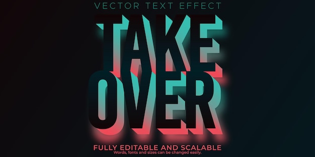 Kostenloser Vektor posterdesign-texteffekt editierbarer moderner und kreativer textstil