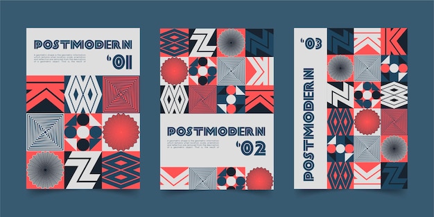 Postmoderne Business-Cover-Sammlung