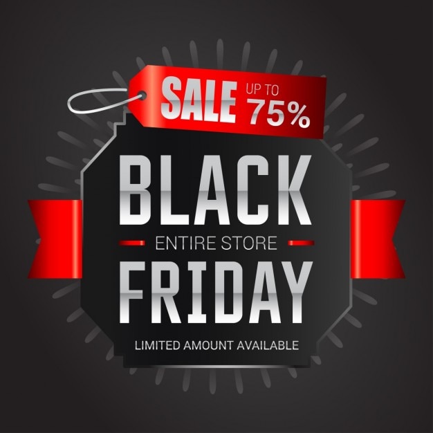 Preisschild black friday sale poster