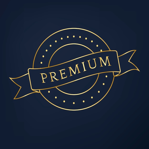 Premium-kollektion abzeichen design vektor
