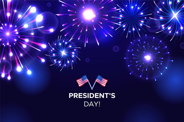 President's Day Feuerwerk Wallpaper
