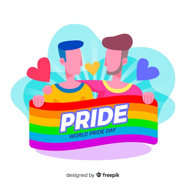Kostenloser Vektor pride day fag