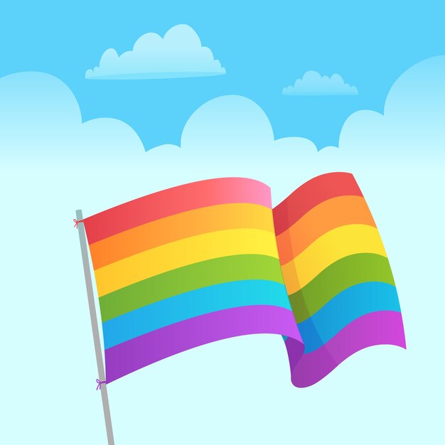 Pride Day Flag Konzept