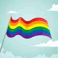 Kostenloser Vektor pride day flag konzept