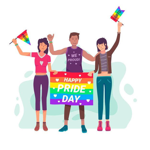 Pride day flag konzept