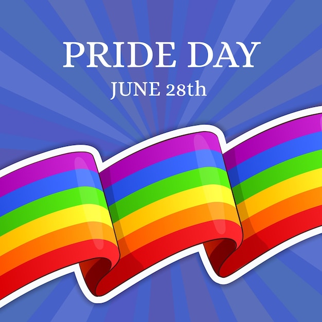 Pride day flag konzept