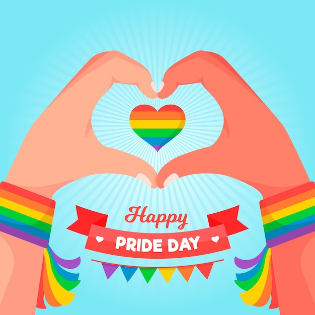 Pride day konzept illustration