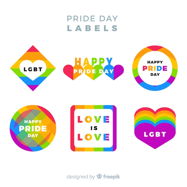Pride day labels-auflistung