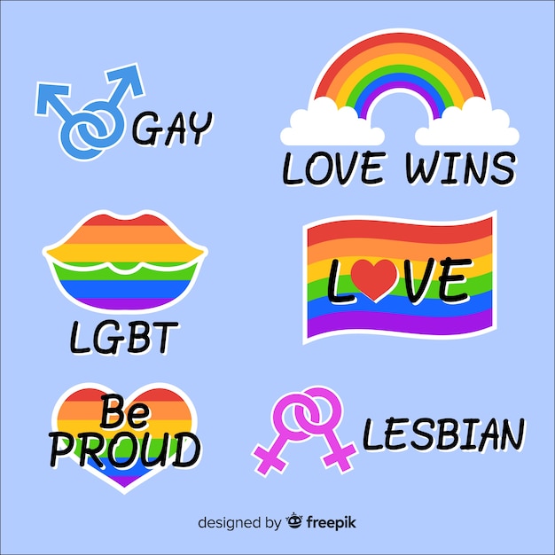 Pride day labels-auflistung