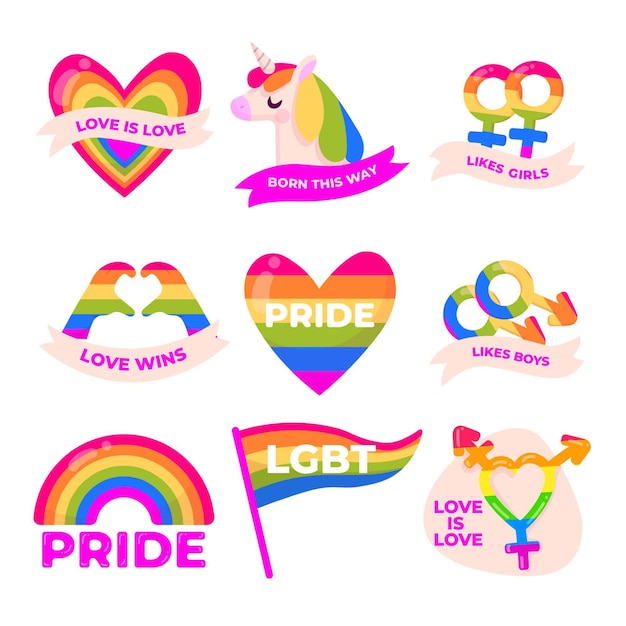 Pride day labels gesetzt