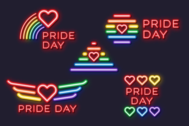 Pride day leuchtreklamen design