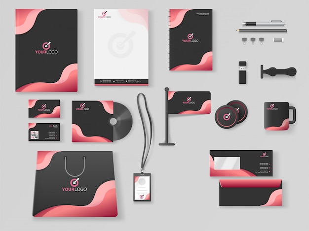 Professional business branding kit inklusive briefkopf