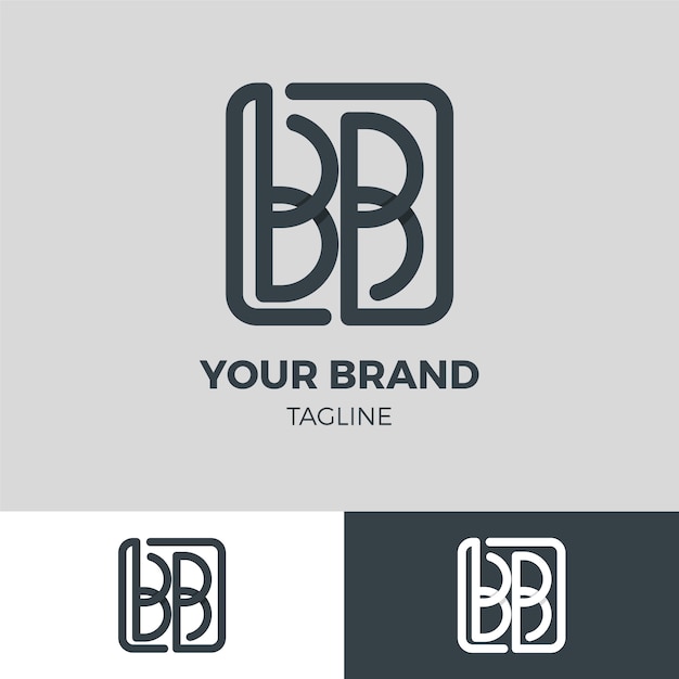 Kostenloser Vektor professionelle bb-logo-vorlage