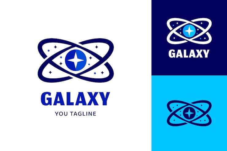 Kostenlose Vektor professionelle galaxie-logo-vorlage