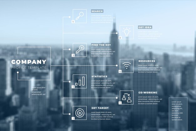 Professionelle Infografik mit Foto