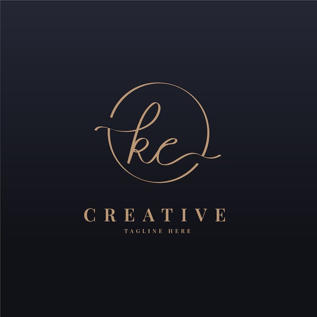 Professionelle kc-Logo-Vorlage