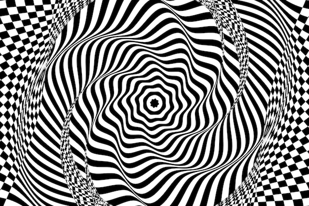 Psychedelische optische Illusion im Hintergrund