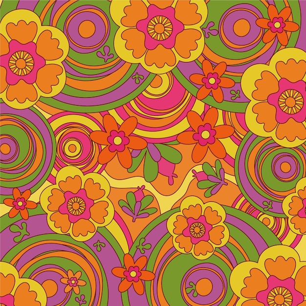 Psychedelischer grooviger hintergrund