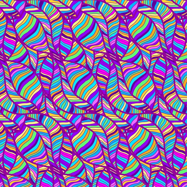 Psychedelisches nahtloses Muster der abstrakten Welle