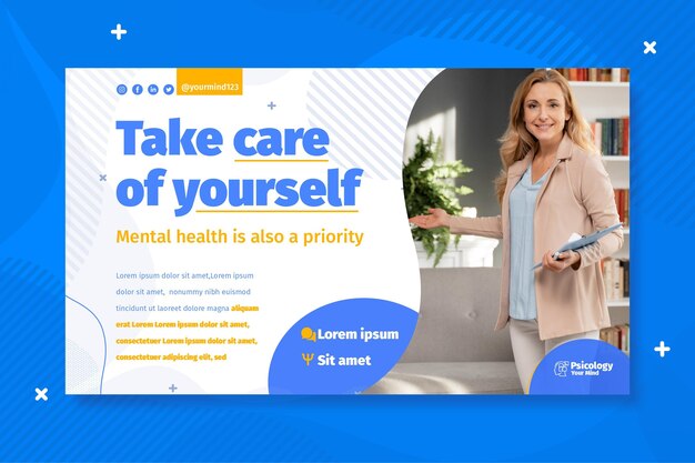 Psychologie Banner Vorlage
