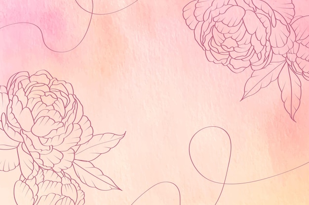 Puderpastell mit handgezeichneten Elementen - Hintergrund