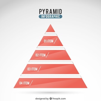 Pyramid infografik Premium Vektoren