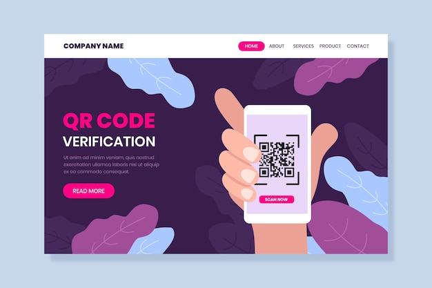 Qr-code-verifizierungs-landingpage