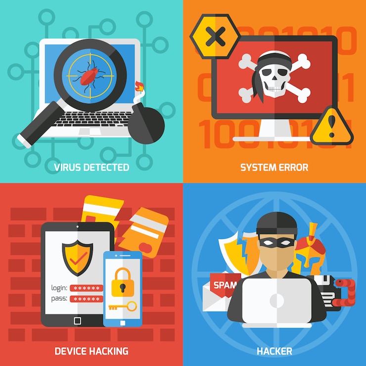 Kostenlose Vektor quadratische kompositionen für hacker