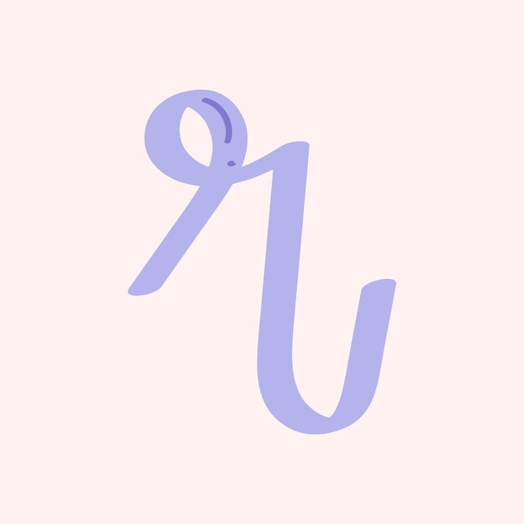 Kostenlose Vektor r-buchstaben-doodle-typografie-schriftvektor