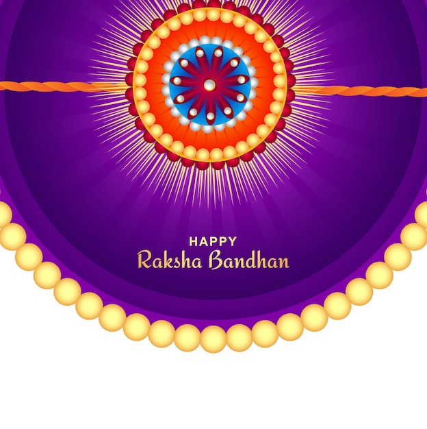 Raksha Bandhan Festival Grußkarte Feier Hintergrund
