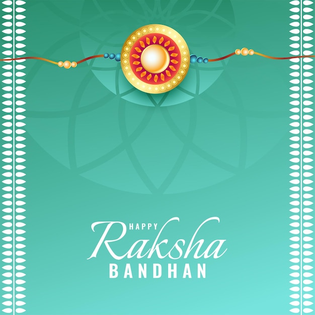 Raksha bandhan im ethnischen stil wünscht kartenhintergrund