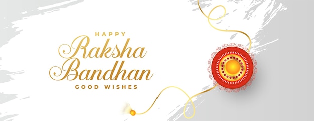 Raksha bandhan traditionelles festivalbanner mit rakhi-design