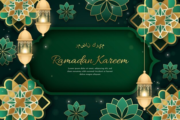 Ramadan-Hintergrund mit Farbverlauf