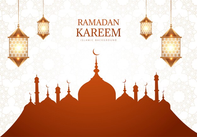 Ramadan Kareem Grußkartenhintergrund