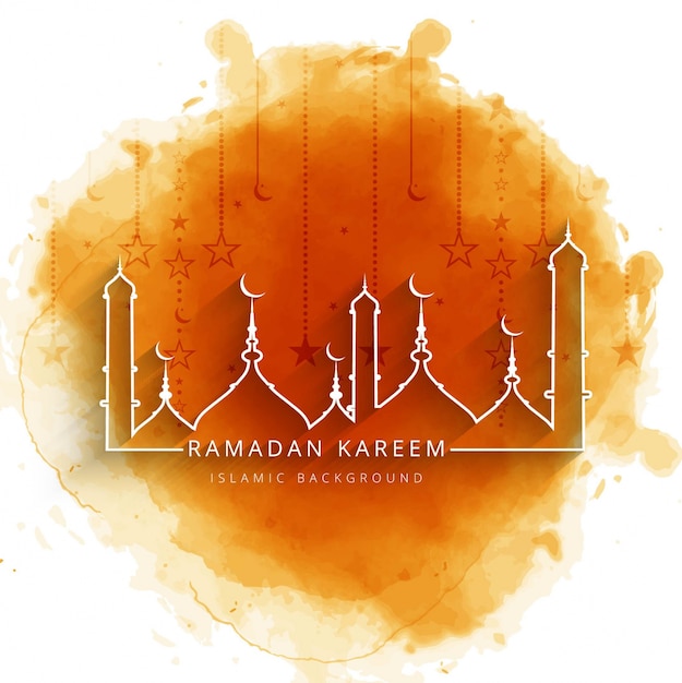 Kostenloser Vektor ramadan kareem hintergrund