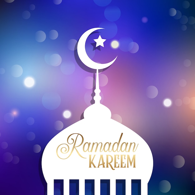 Kostenloser Vektor ramadan kareem hintergrund.