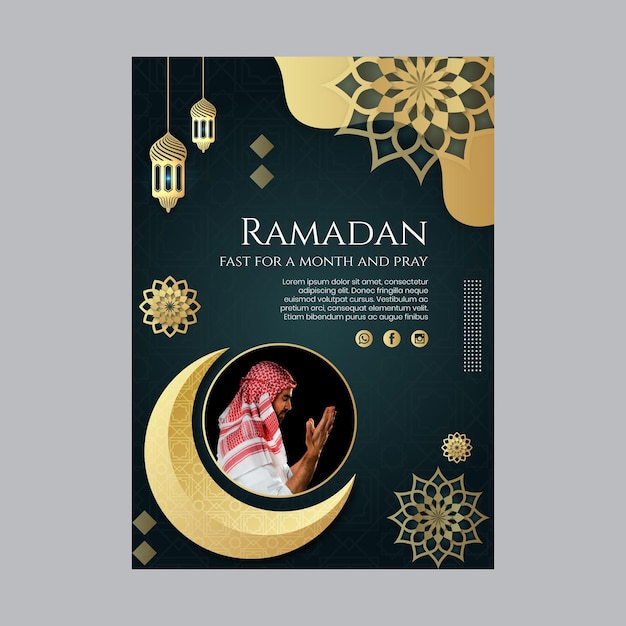 Ramadan Poster Vorlage