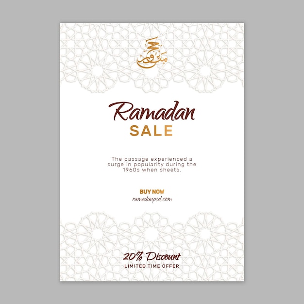 Ramadan Verkauf Flyer Vorlage