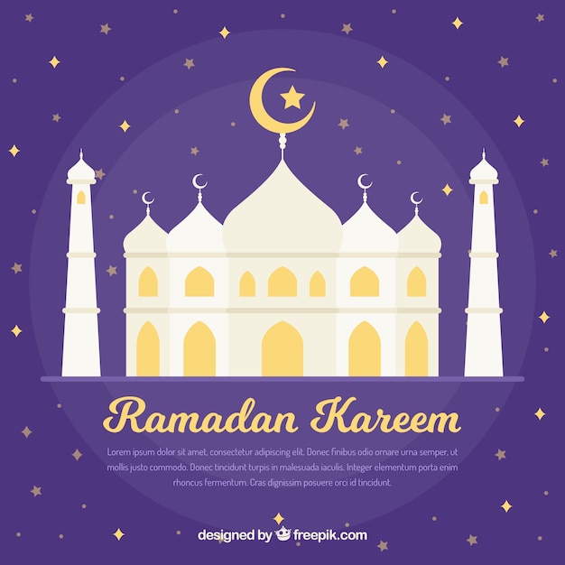 Ramdan kareem mit moschee design