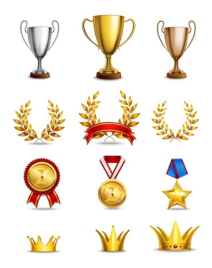 Kostenlose Vektor ranking icons gesetzt