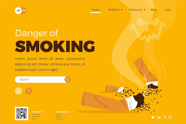 Rauchgefahr - landing page