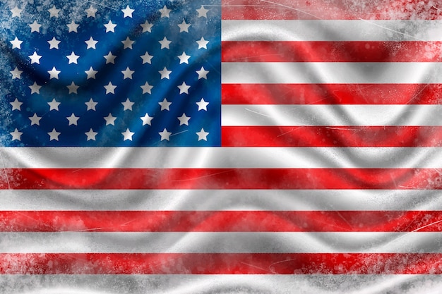 Realistische amerikanische Flagge Hintergrund